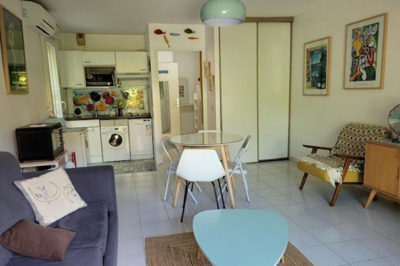 Nice Studio 30 M With Terrace And Pool Антиб Экстерьер фото