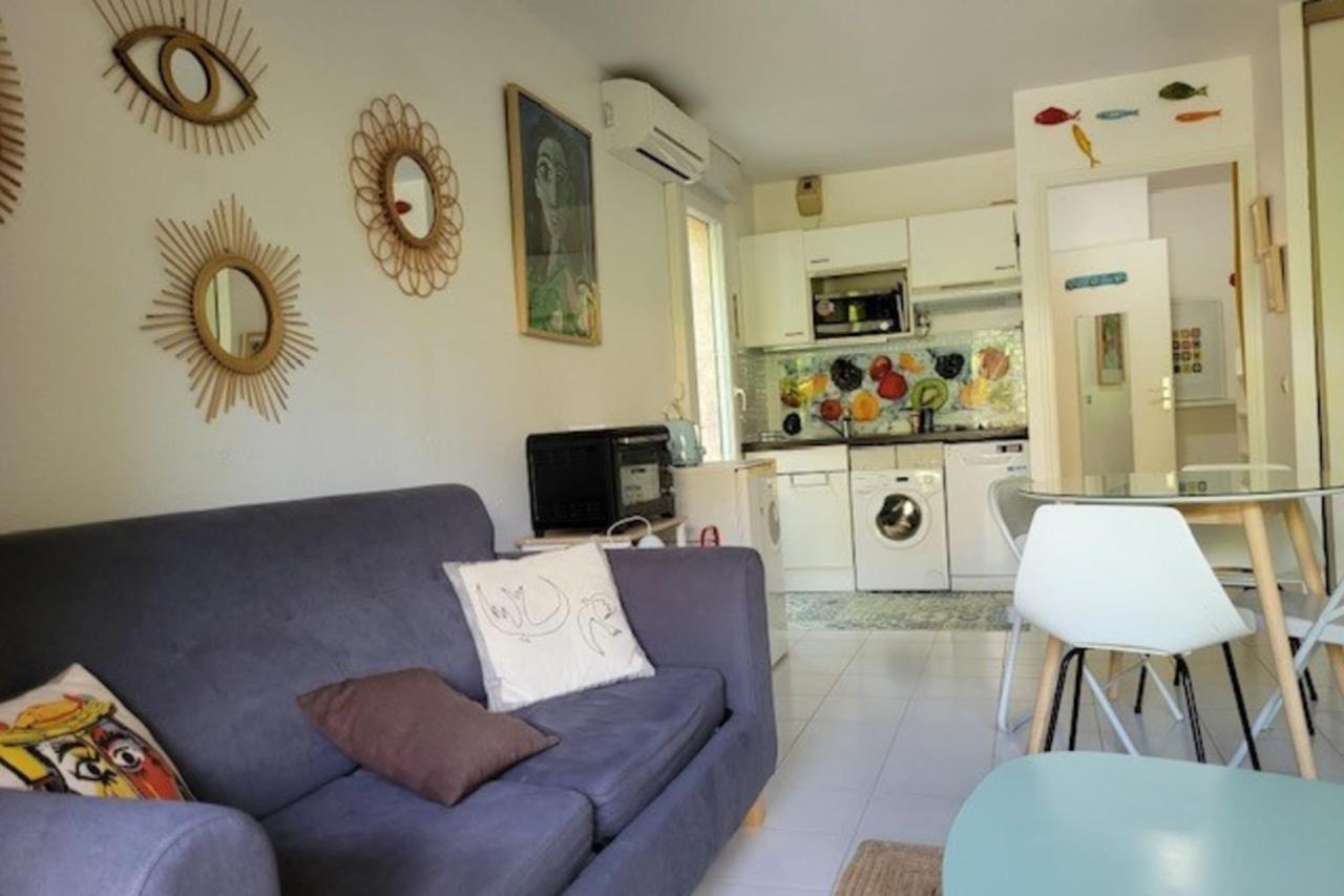 Nice Studio 30 M With Terrace And Pool Антиб Экстерьер фото